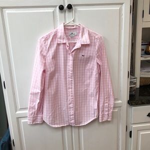 Vineyard Vines Pink Gingham Button Down